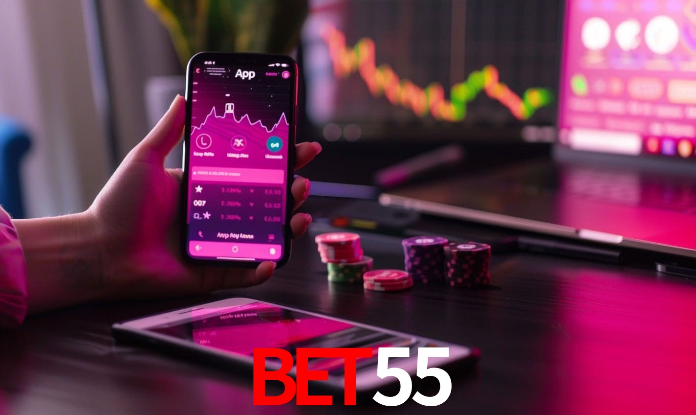 Recursos Exclusivos do App BET55 - Modo Offline, Login Biométrico